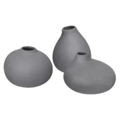 Vase NONA 3er Set Pewter^Blomus