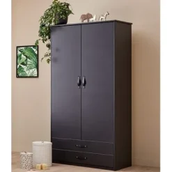 by Lifetime Kleiderschrank mit 2 Türen, 2 Schubladen inkl. Griffe Black Edition Sale^COOL KIDS Discount