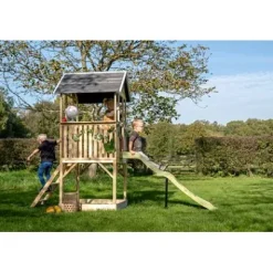 EXIT Holzspielhaus Panorama 500 mit Rutsche und Sandkasten^EXIT Toys Sale
