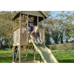 EXIT Holzspielhaus Panorama 500 mit Rutsche und Sandkasten^EXIT Toys Sale