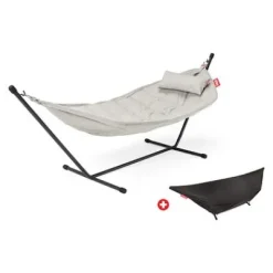 ® Headdemock Hängematte superb Deluxe Set inkl. Kissen mist und Cover (schwarzes Rack)^Fatboy Sale