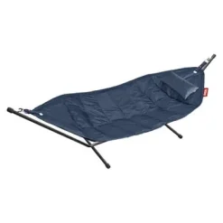 ® Headdemock Hängematte Deluxe Set inkl. Kissen dark blue und Cover (schwarzes Rack)^Fatboy Sale