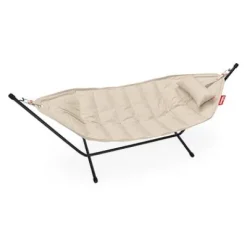 ® Headdemock Hängematte superb Deluxe Set inkl. Kissen sahara und Cover (schwarzes Rack)^Fatboy Discount