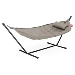 ® Headdemock Hängematte superb Set inkl. Kissen grey taupe (schwarzes Rack) 105344^Fatboy Best