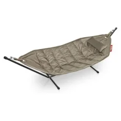 ® Headdemock Hängematte Deluxe Set inkl. Kissen taupe und Cover (schwarzes Rack)^Fatboy Outlet