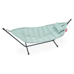 ® Headdemock Hängematte superb Deluxe Set inkl. Kissen seafoam und Cover (schwarzes Rack)^Fatboy Hot
