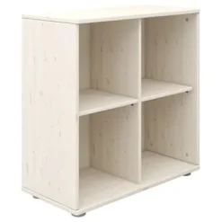 Classic Bücherregal mit 4 Fächern weiß lasiert^FLEXA Outlet