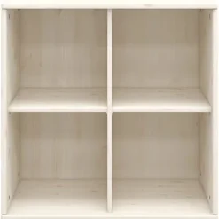Classic Bücherregal mit 4 Fächern weiß lasiert^FLEXA Outlet