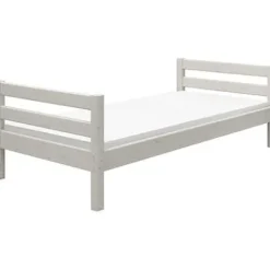 Classic Halbhohes Bett mit Schrägleiter und Rutsche weiß lasiert Sale^FLEXA Best