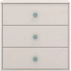 Classic Kommode mit 3 Schubladen grau/blau^FLEXA Hot