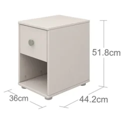 Classic Kommode mit 1 Schublade grau/weiß^FLEXA Outlet