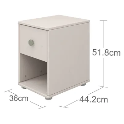 Classic Kommode mit 1 Schublade grau/weiß^FLEXA Outlet