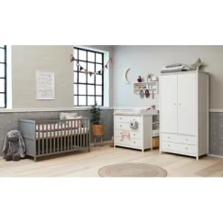 Luna Babybett 140x70cm mit gerillter Füllung^FLEXA Best
