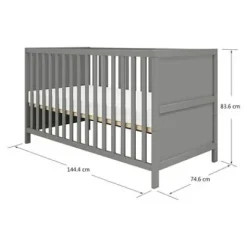 Luna Babybett 140x70cm mit glatter Füllung^FLEXA Best