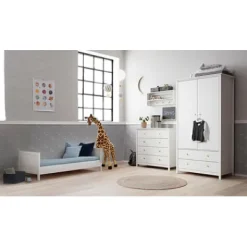 Luna Wickelkommode mit 4 Schubladen inkl. Wickelaufsatz^FLEXA Sale