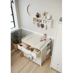 Luna Wickelkommode mit 4 Schubladen inkl. Wickelaufsatz^FLEXA Sale