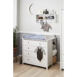 Luna Wickelkommode mit 4 Schubladen inkl. Wickelaufsatz^FLEXA Sale