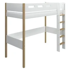 Nor Hochbett mit senkrechter Leiter /eiche^FLEXA Discount