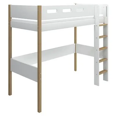 Nor Hochbett mit senkrechter Leiter /eiche^FLEXA Discount