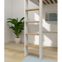 Nor Hochbett mit senkrechter Leiter /eiche^FLEXA Discount