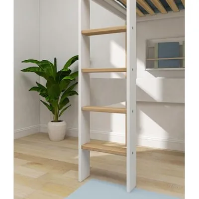 Nor Hochbett mit senkrechter Leiter /eiche^FLEXA Discount