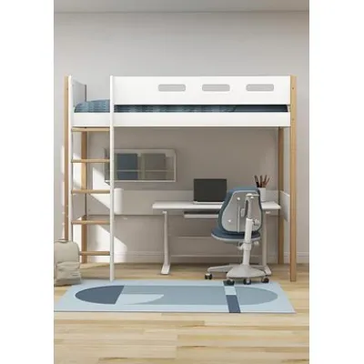 Nor Hochbett mit senkrechter Leiter /eiche^FLEXA Discount