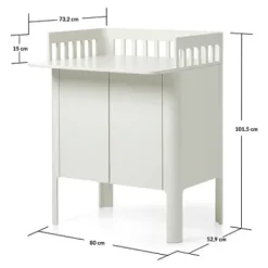 Nova Wickeltisch Creme weiß^FLEXA Outlet