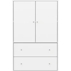 Saga Schrank mit 2 Türen und 2 Schubladen^FLEXA Hot