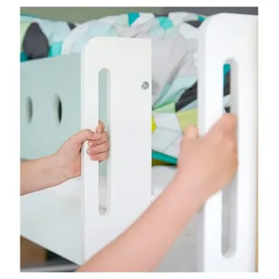 White Halbhohes Bett mit Schrägleiter^FLEXA Online