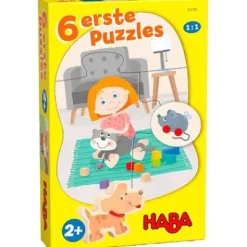6 erste Puzzles Haustiere 1307180001^Haba Online