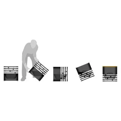 CUBE Feuerkorb schwarz^Höfats Clearance