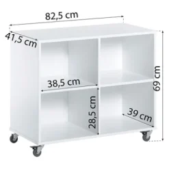 Bücherregal groß auf Rollen^Hoppekids Clearance