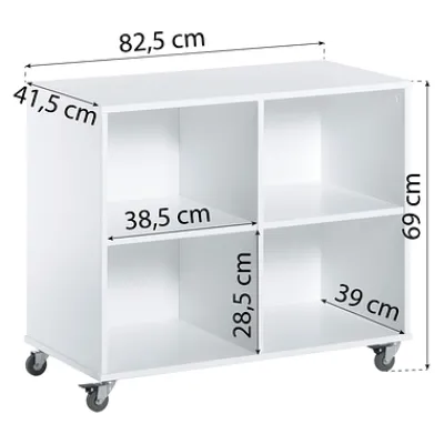 Bücherregal groß auf Rollen^Hoppekids Clearance