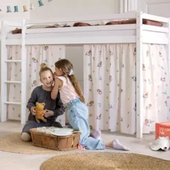ECO Dream Mittelhochbett 90x200cm mit gerader Leiter^Hoppekids Sale