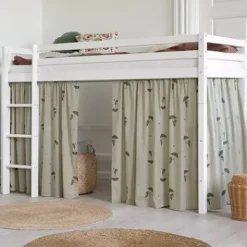 ECO Dream Mittelhochbett 90x200cm mit gerader Leiter^Hoppekids Sale