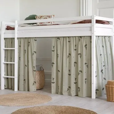 ECO Dream Mittelhochbett 90x200cm mit gerader Leiter^Hoppekids Sale