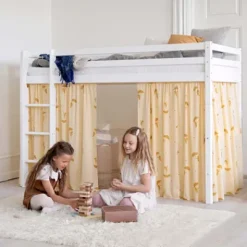 ECO Dream Mittelhochbett 90x200cm mit gerader Leiter^Hoppekids Sale