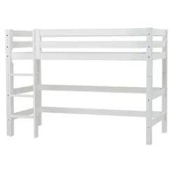 ECO Luxury Mittelhochbett 90x200cm mit Lattenrost und gerader Leiter^Hoppekids Sale