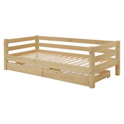 Infanskids Einzelbett mit 2 Rollschubkästen 90 x 200cm 201-10^Infantil New