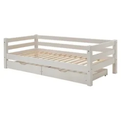 Infanskids Einzelbett mit 2 Rollschubkästen 90 x 200cm^Infantil Discount