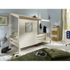 Infanskids Einzelbett mit Abschutzsicherung 90 x 200cm^Infantil Hot