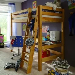 Infanskids Hochbett mit Schrägleiter 90 x 200 cm 502-20^Infantil Clearance