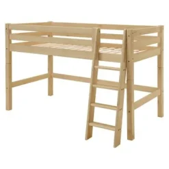 Infanskids mittelhohes Bett mit Schrägleiter 200x90cm 308-10^Infantil Clearance