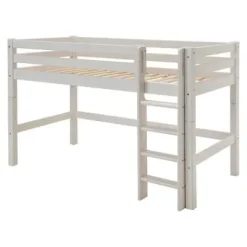 Infanskids mittelhohes Bett mit gerader Leiter 200x90cm 307-30^Infantil Discount