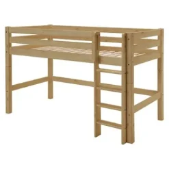 Infanskids mittelhohes Bett mit gerader Leiter 200x90cm 307-20^Infantil Outlet