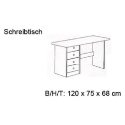 Infanskids Schreibtisch mit 4 Schubladen 811-10^Infantil Hot