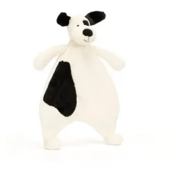 Schmusetuch Bashful Welpe Black & Cream 27cm^Jellycat