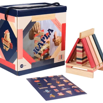 120er Box blau, rosa, rot^Kapla New
