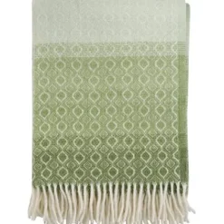 Lammwolldecke Havanna 200x130cm multi grün^Klippan Sale