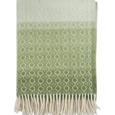 Lammwolldecke Havanna 200x130cm multi grün^Klippan Sale